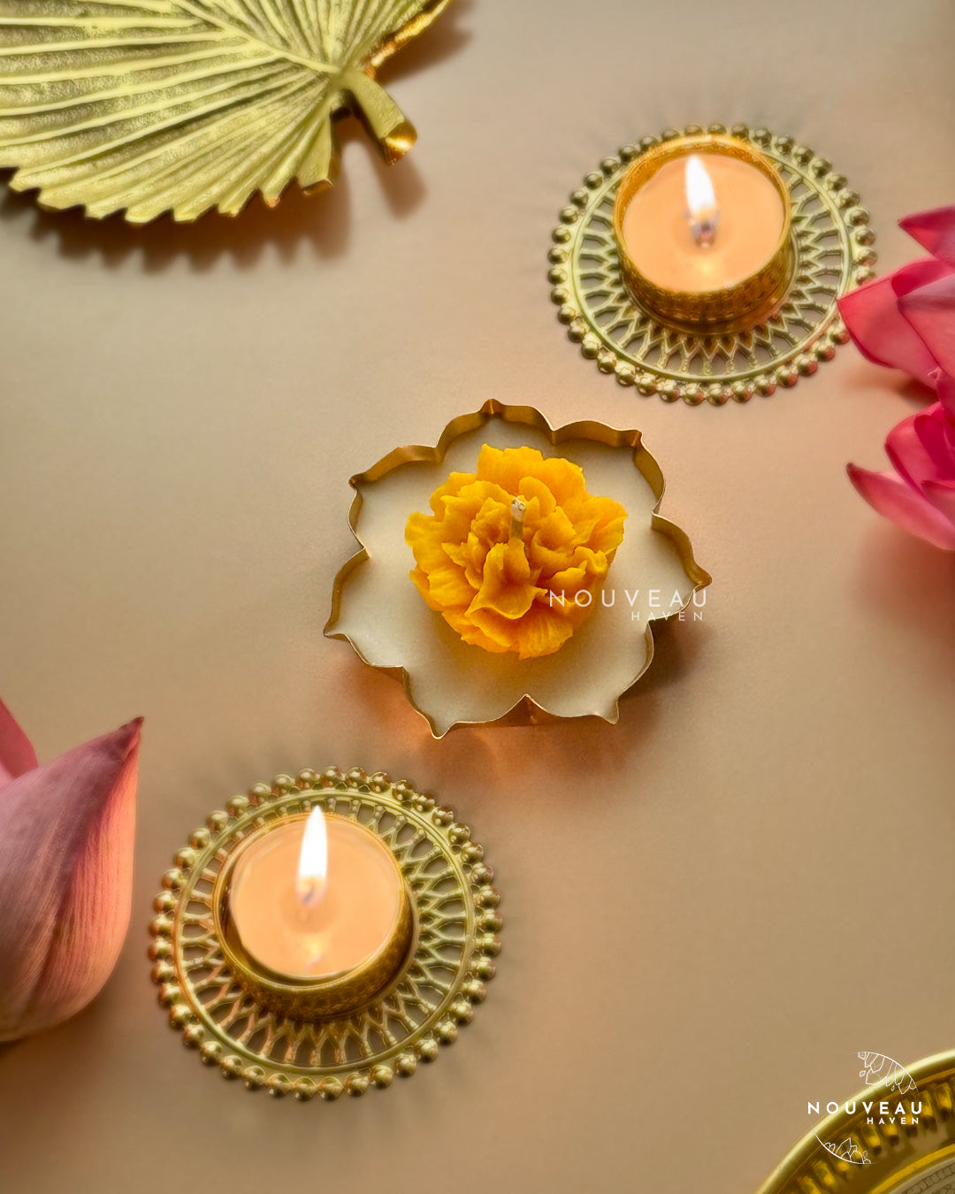 Marigold Mini Urli Candle