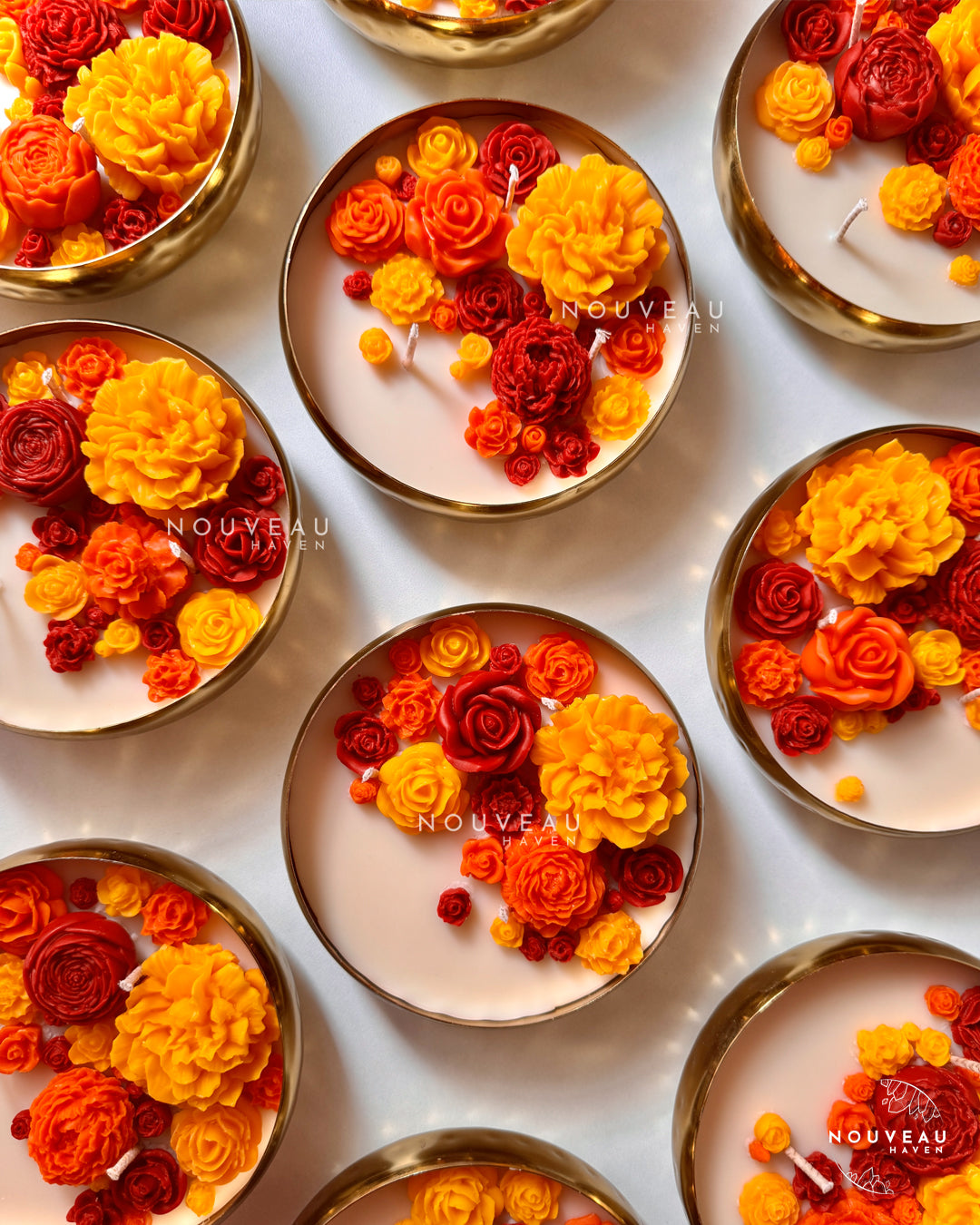 Sunset Bloom Urli Candle