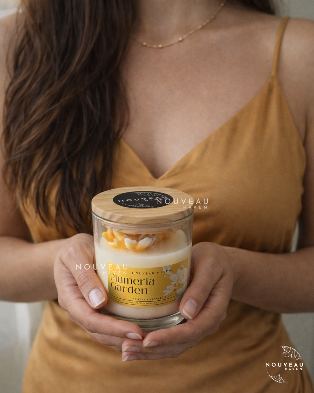 Plumeria Garden Glass Jar Candle