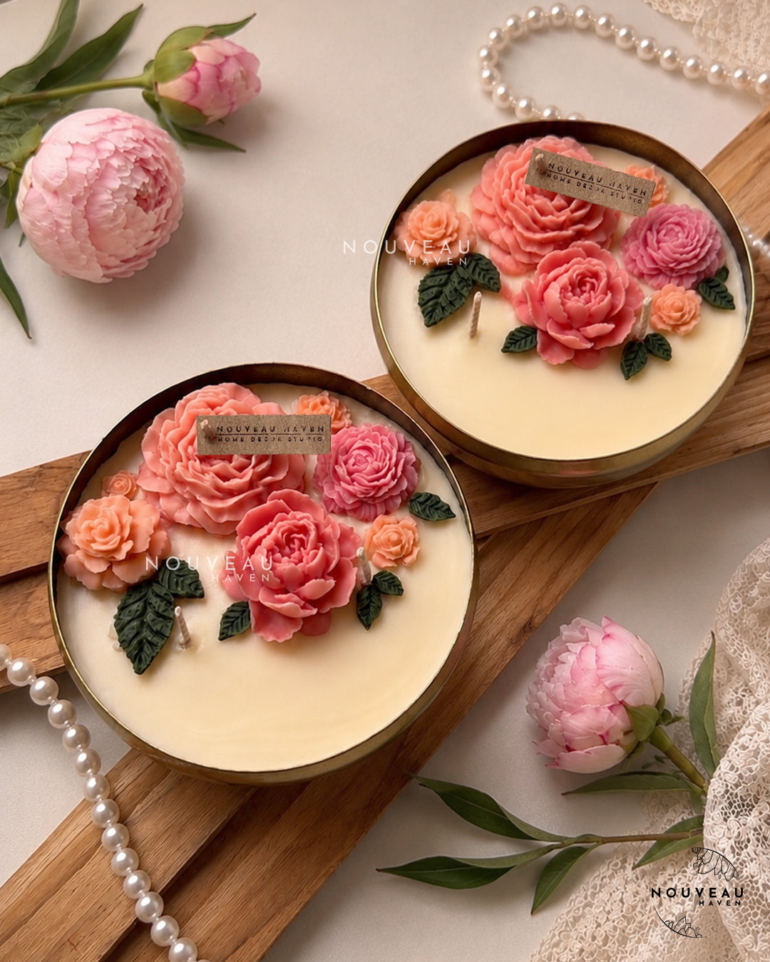 Peony Paradise Urli Candle