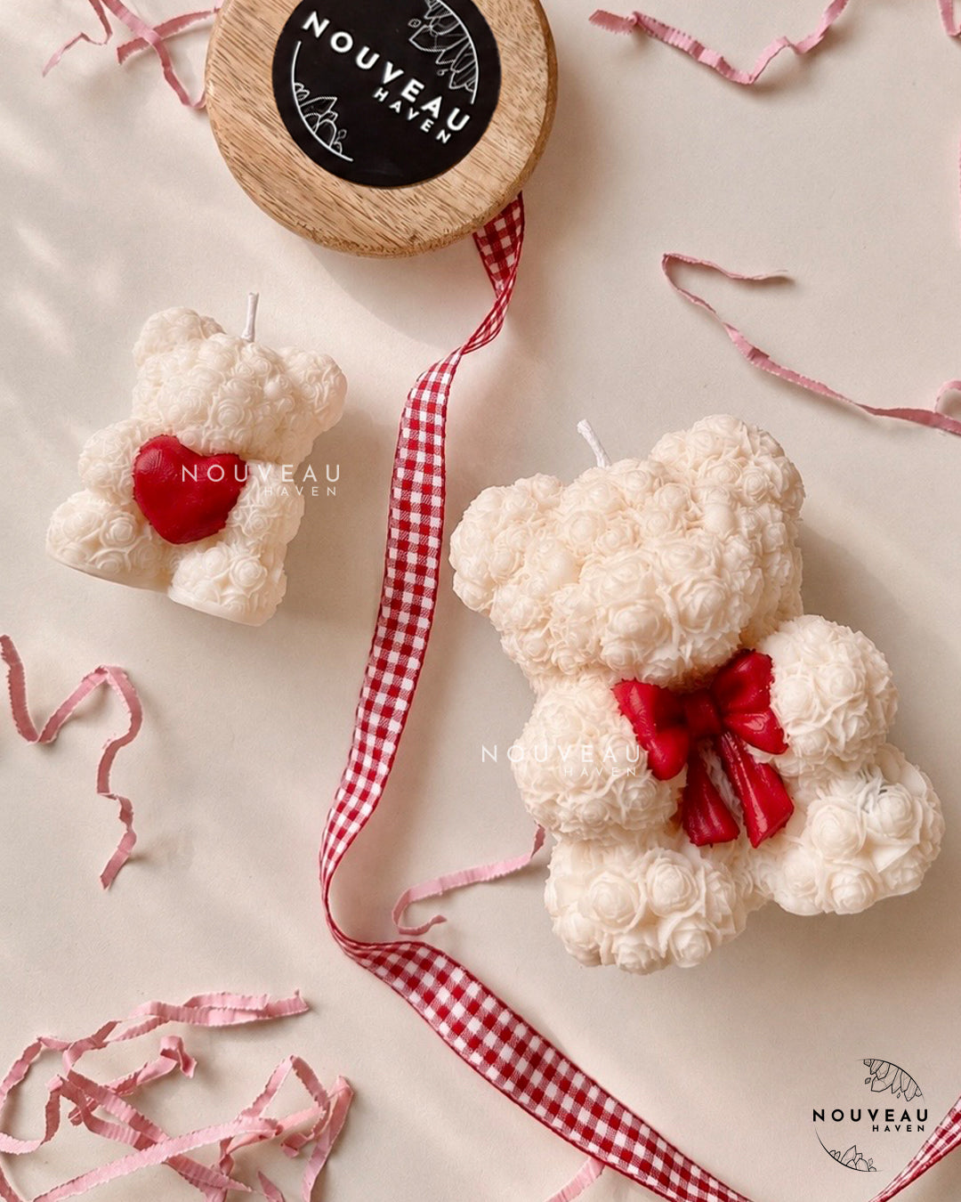 Rose Teddy Candle