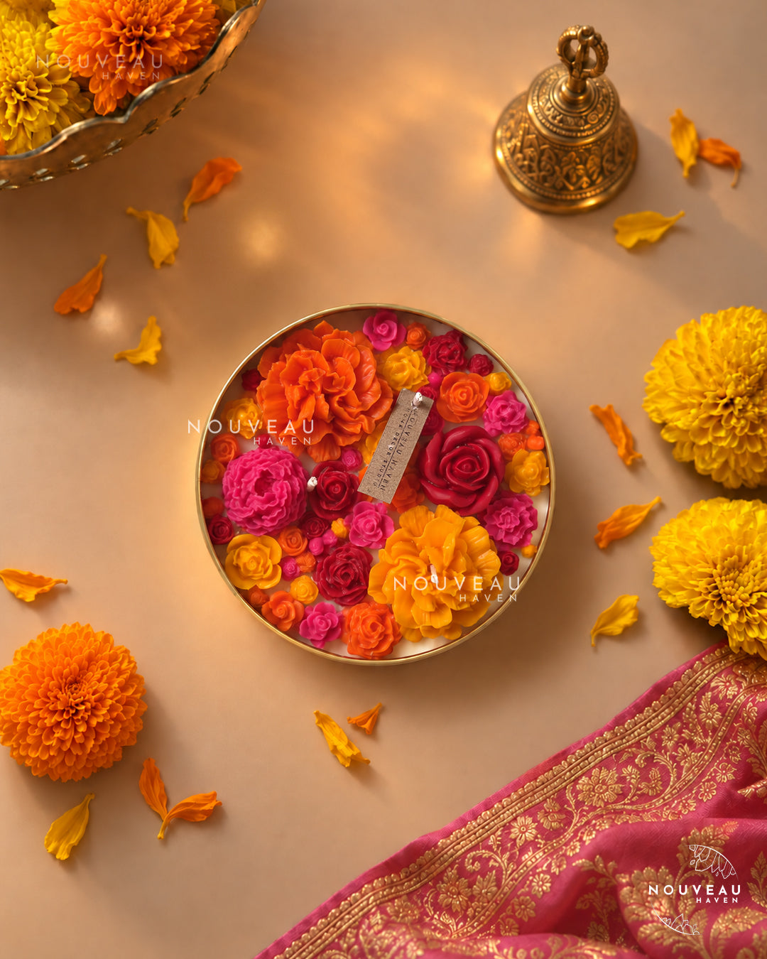 Rang Birangi Urli candle